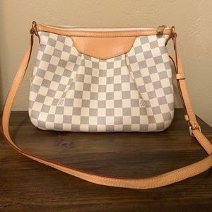 LOUIS VUITTON Damier Azur Siracusa Crossbody Bag